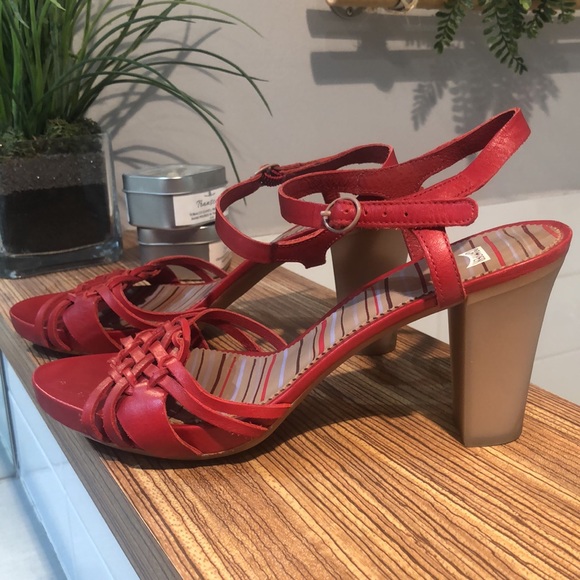 CAMPER Red plaited leather sandals Size 38 (7 US) - Picture 4 of 9